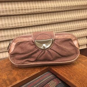 Botkier Snake Clutch Taupe Silver Hardware